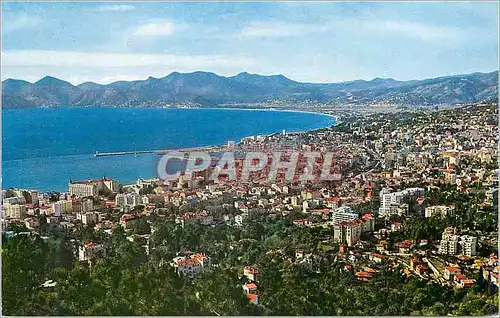 Cartes postales moderne Cannes 177 vue generale prise de la californie