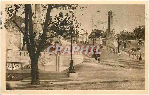 Cartes postales Les petits tableaux de marseille L'escalier monumental de la gare Saint Charles