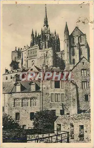 Ansichtskarte AK 3544 abbaye du mont st michel vue des remparts