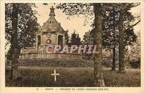 Cartes postales 10 woerth monument de l armee francaise (1870 1871)