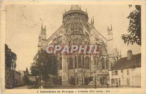 Cartes postales 3 cathedrale de bourges l abside xiii siecle est