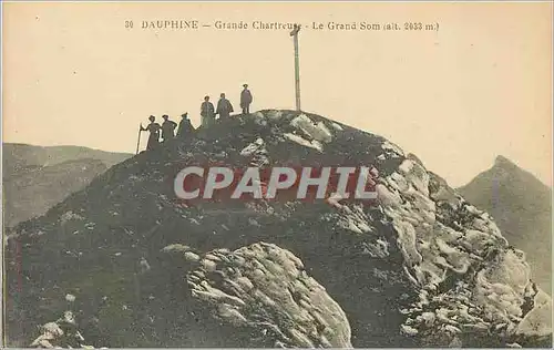 Ansichtskarte AK 30 dauphine grande chartreuse le grand som (alt 3033m)