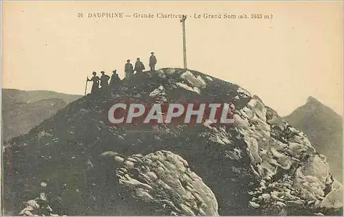 Cartes postales 30 dauphine grande chartreuse le grand som (alt 3033m)