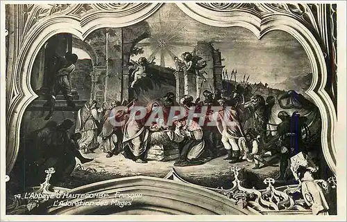 Cartes postales moderne 14 l abbaye d hautecombe fresque l adoration des mages