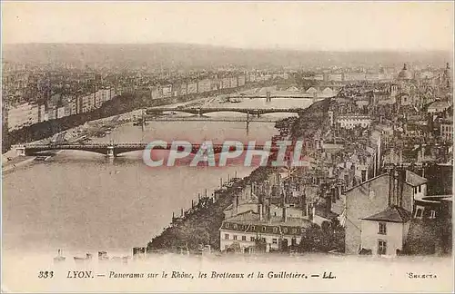 Ansichtskarte AK 333 lyon panorama sur le rhone les brolleaux et la guillotiere