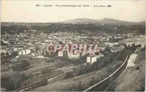 Cartes postales 108 lyon vue panoramique sur vaise