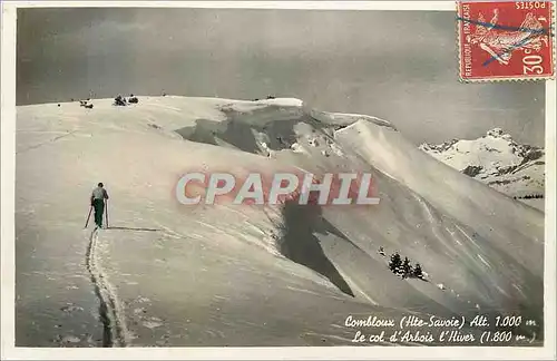 Cartes postales moderne Combloux (hte savoie) alt 1000m le col d arbois l hiver(1800 m) Ski