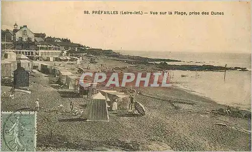 Cartes postales 88 prefailles(loire inf) vue sur la plage prise des dunes