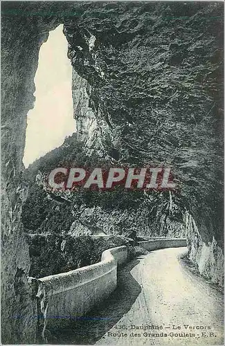 Cartes postales 436 dauphine le vercors route des grands goulets