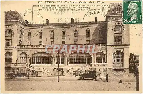 Cartes postales 821 berck plage grand casino de la plage