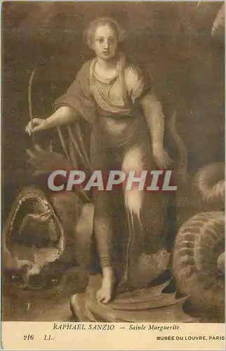 Cartes postales Raphael sanzio sainte marguerite musee du louvre paris
