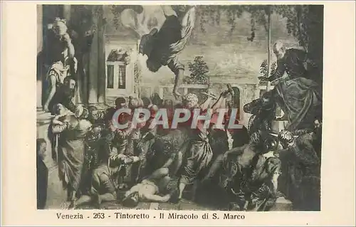 Cartes postales Venezia 263 tintoretto ii miracolo di s marco