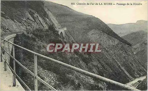Cartes postales 083 chemin de fer de la mure passage de la rivoire