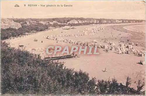 Cartes postales 8 royan vue generale de la conche