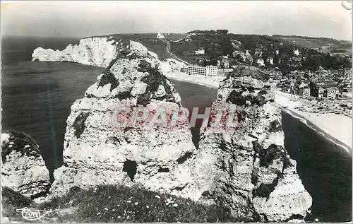 Moderne Karte Etretat (seine maritime) 55 vue generale prise de la falaise d aval