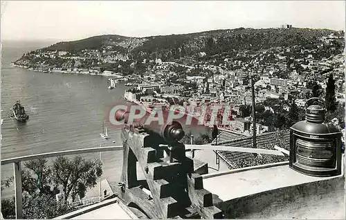 Cartes postales moderne La cote d azur x 32 villefranche sur mer point de vue sur la rade et la ville