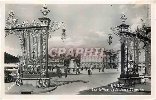 Moderne Karte 6 nancy les grilles de la place Stanislas