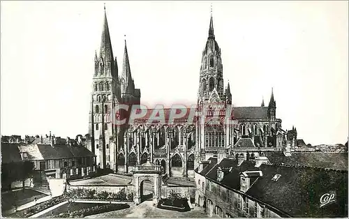 Cartes postales moderne 7 bayeux la cathedrale prise de l ancien eveche