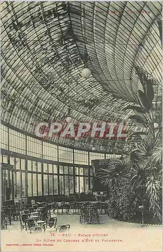 Cartes postales 13 pau palais d hiver la scene de concept d ete et