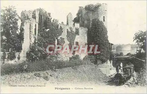 Cartes postales Perigueux chateau barriere Train (bonne animation)