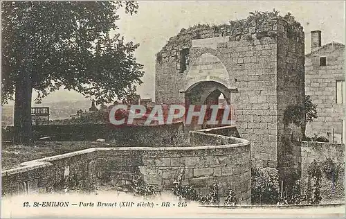 Cartes postales 13 st emilion porte brunet(xiii siecle)