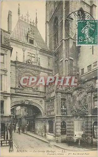 Cartes postales 18 rouen la grosse horloge