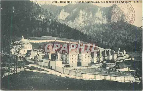 Cartes postales 228 dauphine grande chartreuse vue generale du couvent