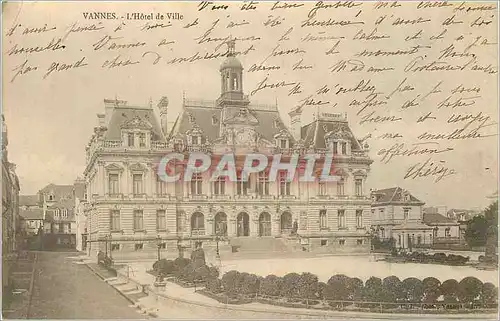 Cartes postales Vannes l hotel de ville