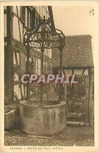 Cartes postales Eschau puits du xvii siecle