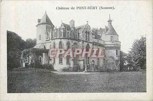 Cartes postales Chateau de pont remy (somme)