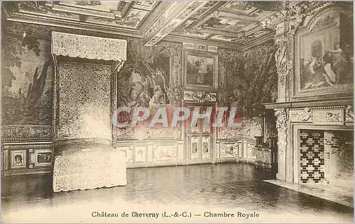 Ansichtskarte AK Chateau de cheverny (l et c) chambre royale