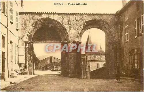 Cartes postales Cluny portes abbatiales