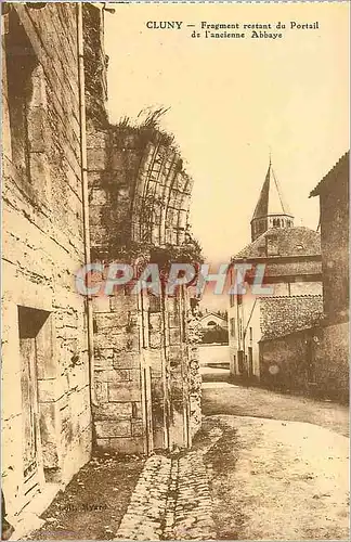 Cartes postales Cluny fragment restant du portail de l ancienne abbaye