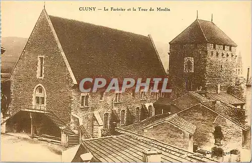 Ansichtskarte AK Cluny le farinier et la tour du moulin