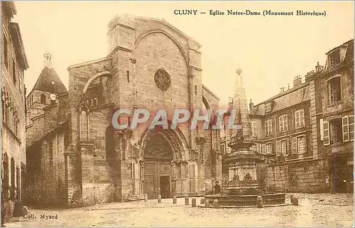 Ansichtskarte AK Cluny eglise notre dame(monument historique)