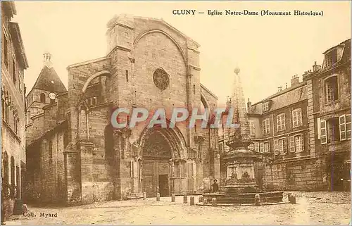 Cartes postales Cluny eglise notre dame(monument historique)