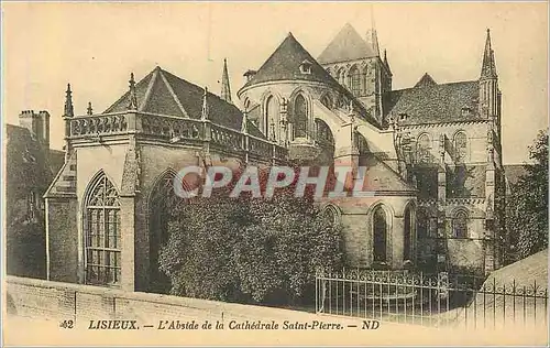 Cartes postales 42 lisieux l abside de la cathedrale saint pierre