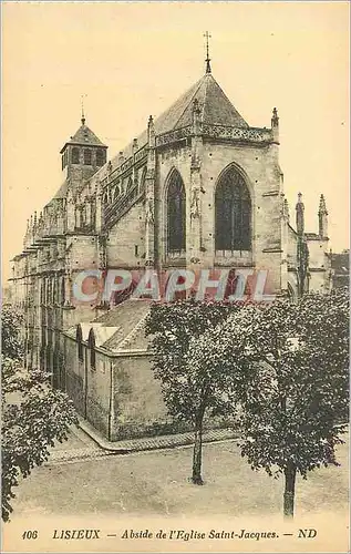 Cartes postales 106 lisieux abside de l eglise saint jacques
