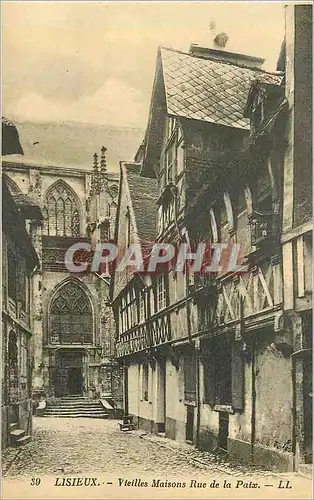 Cartes postales 39 lisieux vieilles maisons rue de la paix