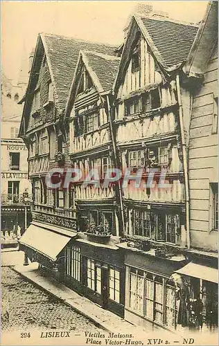 Cartes postales 294 lisieux vieilles maisons place victor hugo xvi s