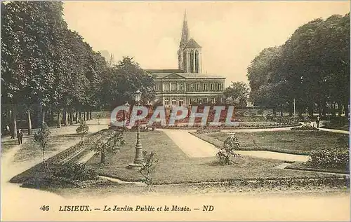 Ansichtskarte AK 46 lisieux le jardin public et le musee