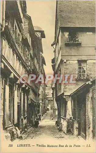 Cartes postales 118 lisieux vieilles maisons rue de la paix