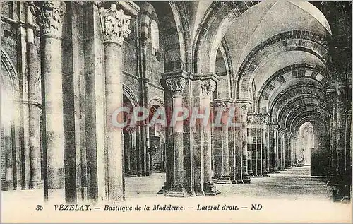 Ansichtskarte AK 35 vezelay basilique de la madeleine lateral droit