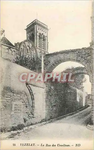 Ansichtskarte AK 24 vezelay la rue des ursulines