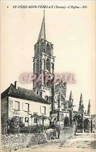 Ansichtskarte AK 4 st pere sous vezelay (yonne) l eglise