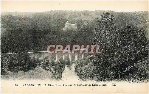 Ansichtskarte AK 25 vallee de la cure vue sur le chateau de chastellux