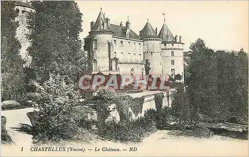Cartes postales 1 chastellux (yonne) le chateau