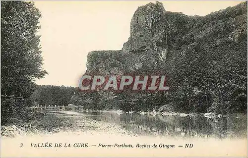 Ansichtskarte AK 3 vallee de la cure pierre perthuis roches de gingon
