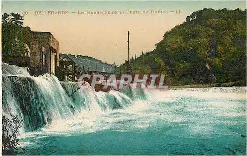 Cartes postales 30 bellegarde les barrages de la porte du rhone
