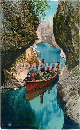 Cartes postales 8 gorges du sierroz le bateau